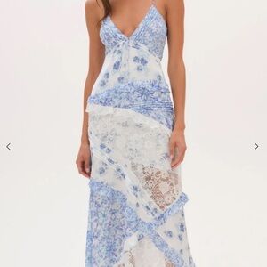 For Love & Lemons Rosalyn Maxi Dress
